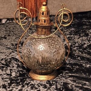 Elegant Gold Mosaic Lantern
